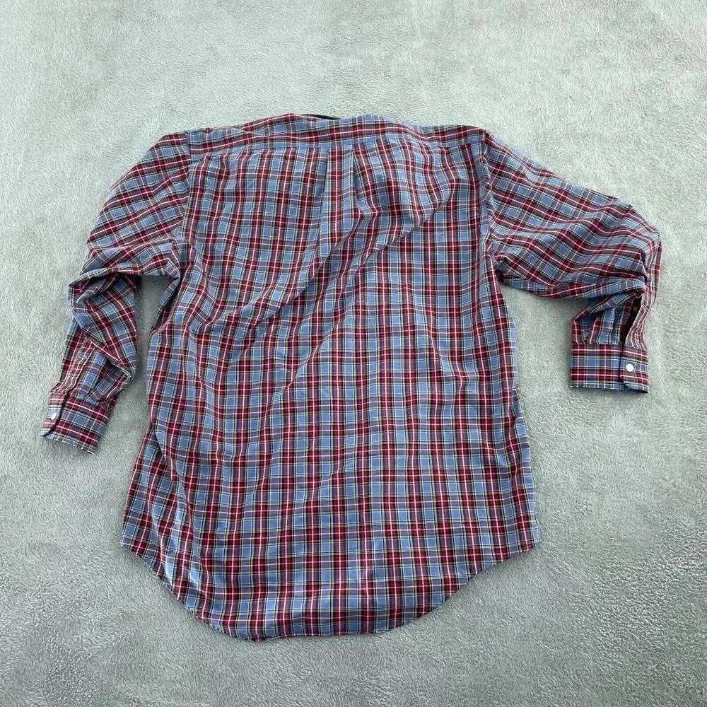 J. Crew Mens Plaid Button-Down Shirt Size 16-16.5 4263